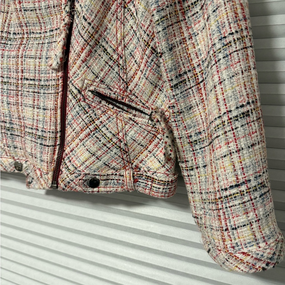 Chic Multicolor Tweed Jacket Zara